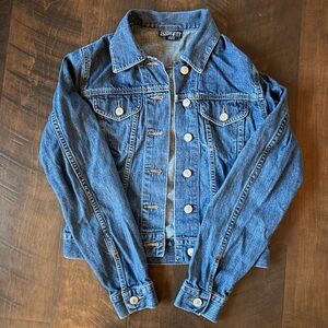 💛 Lands’ End Classic Blue Denim Jacket XS